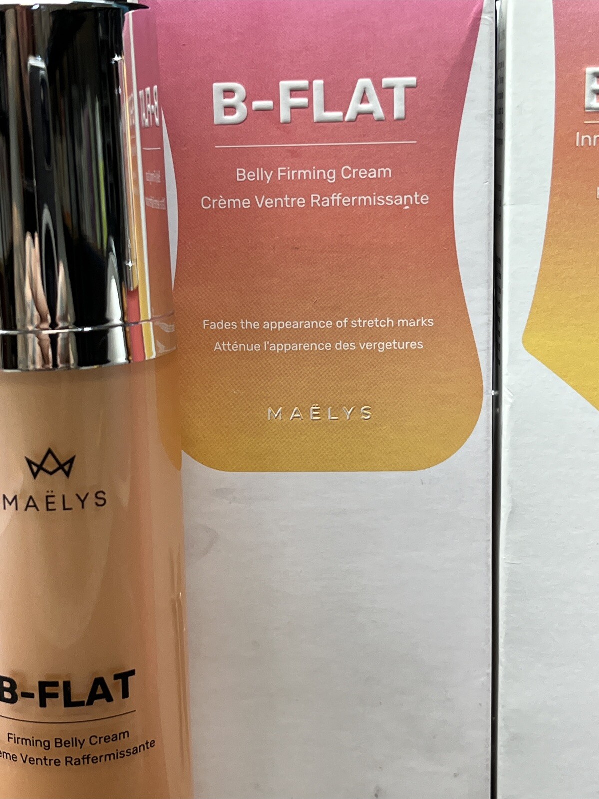 Maelys B-Flat Firming Belly Cream + B-FOXY INNER THIGH CREAM 3.38oz New 🔥SALE🔥