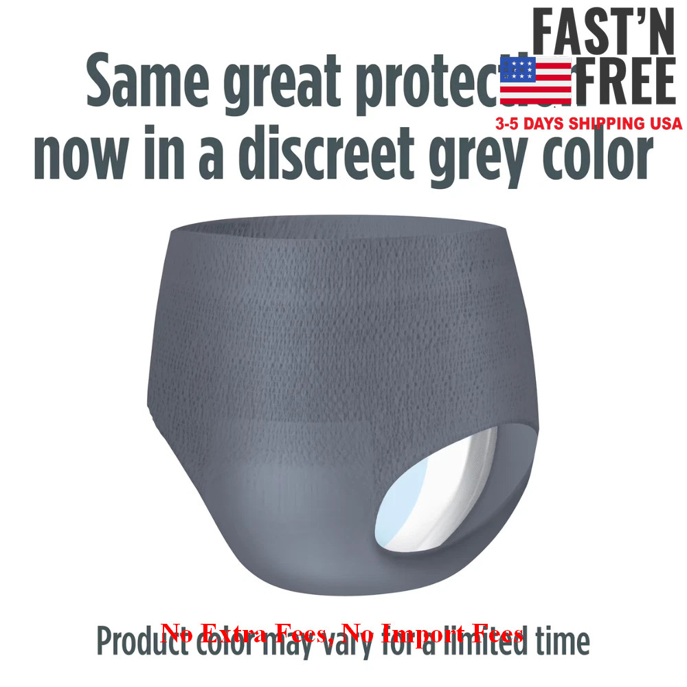 2 Pack Assurance Men’s Incontinence Underwear, L/XL, Maximum, 36 Ct, (72 Total)
