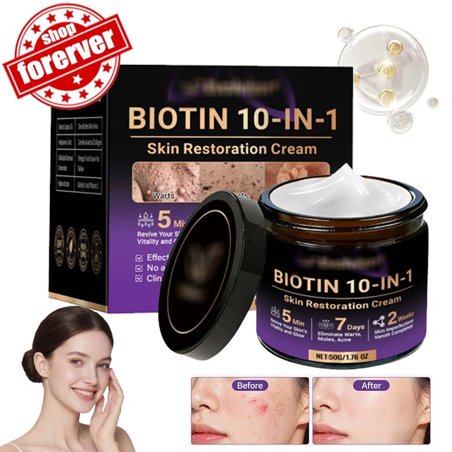 Biotin 10-in-1 Skin Restoration Cream, 2026 Professional Skin Treatment Cream ~