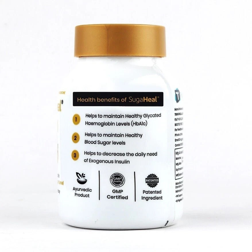 SugaHeal 90 tablets Healthy Blood Sugar Level Ayurvedic Clinically Proven Patent