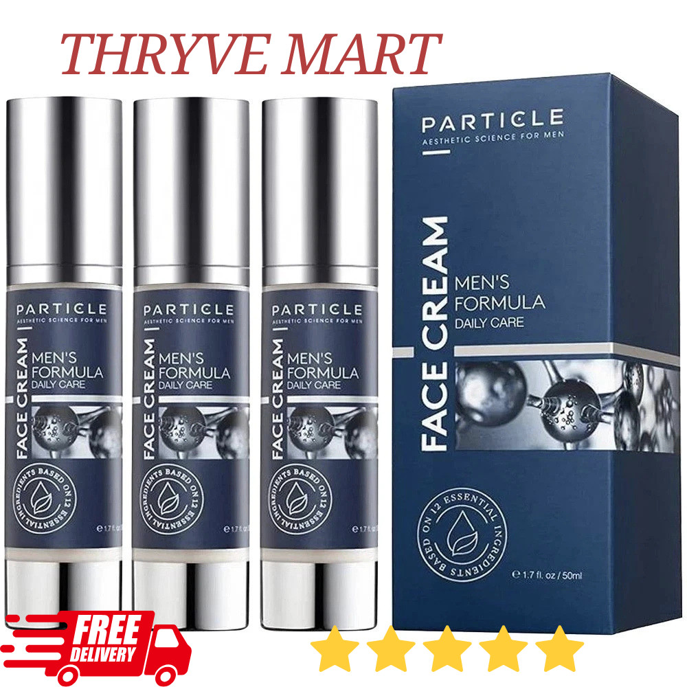 3X Particle Face Cream for Men 6-in-1 Anti-Aging Moisturizer Eye Bags Spots