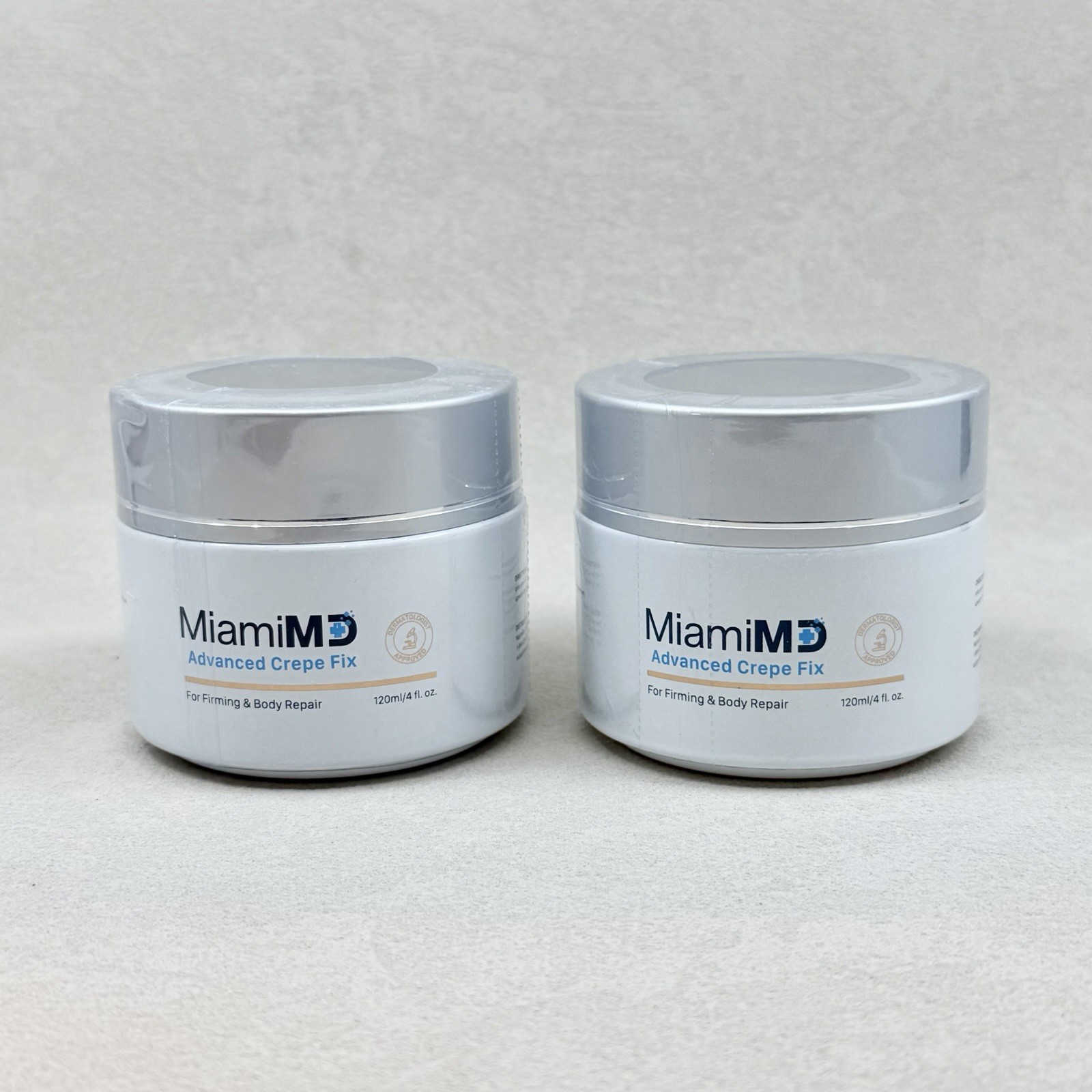 2 PACK 4oz MiamiMD Miami MD ADVANCED CREPE FIX For Firming Body SEALED NO BOX