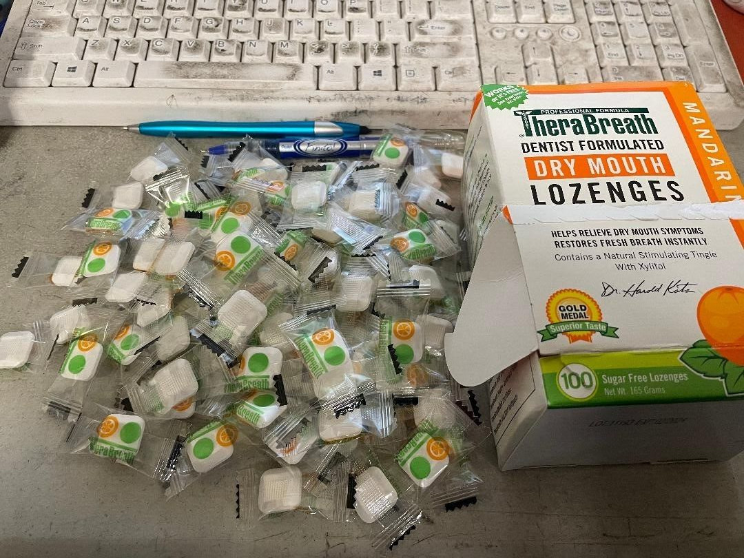 500 TheraBreath Mandarin Mint Dry Mouth Lozenges – 500 Count 12/2025