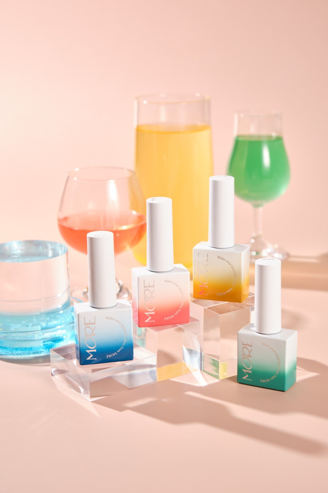 More Gel Glasting Syrup Gel Polish 10 Colors Soak Off Nail Gel K-Beauty