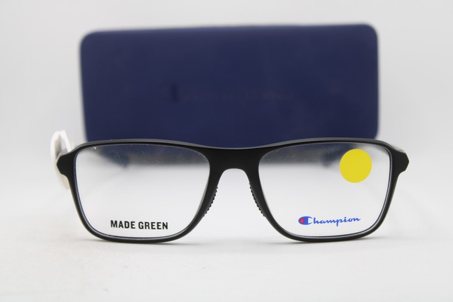 NEW CHAMPION FORGE 100 C01 MATTE BLACK BLUE AUTHENTIC EYEGLASSES 53-17