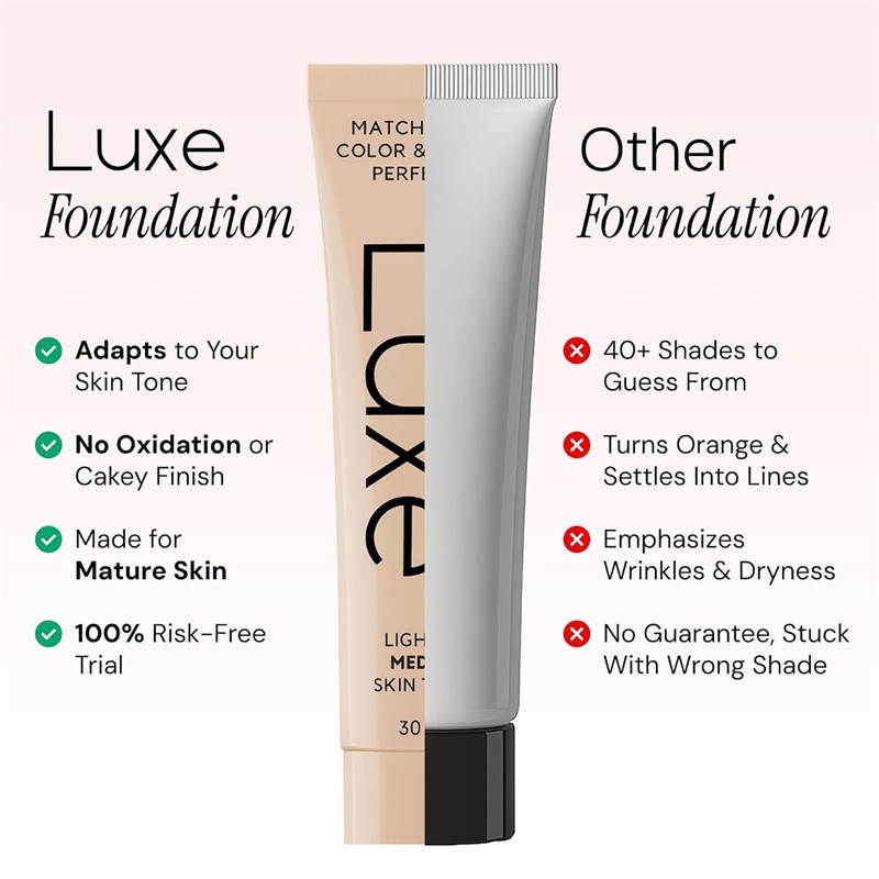 Luxe Research Color Changing Foundation Sensitive Moisturizing Friendly Options