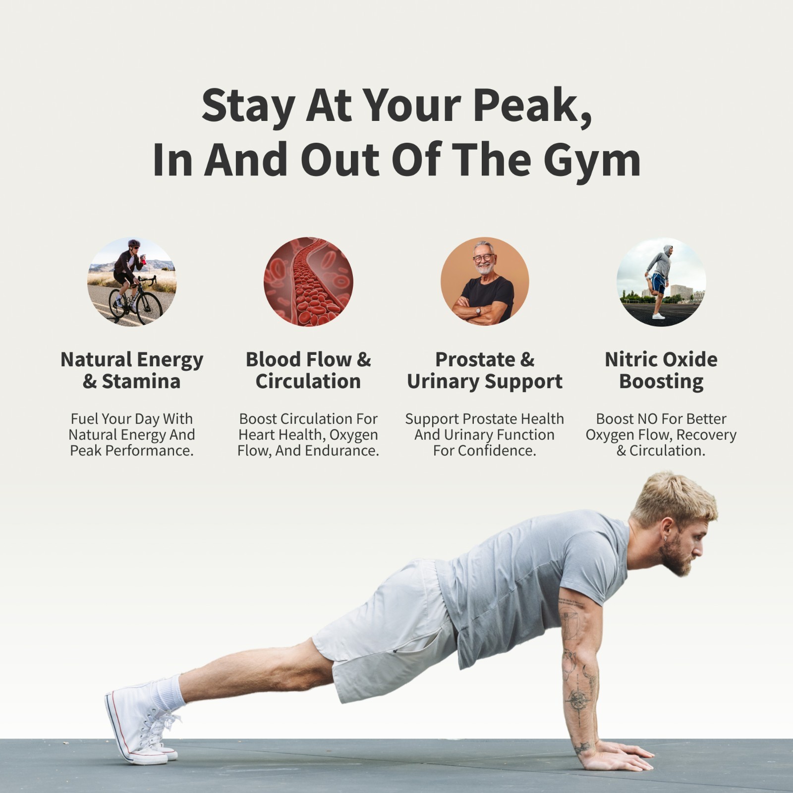 SNAP Nitric Oxide Booster & Prostate Health Bundle Saw Palmetto 180 Capsules