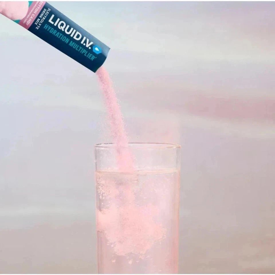 2 PCS-Liquid I.V. Hydration Multiplier Cotton Candy Electrolyte Powder 16 Servs