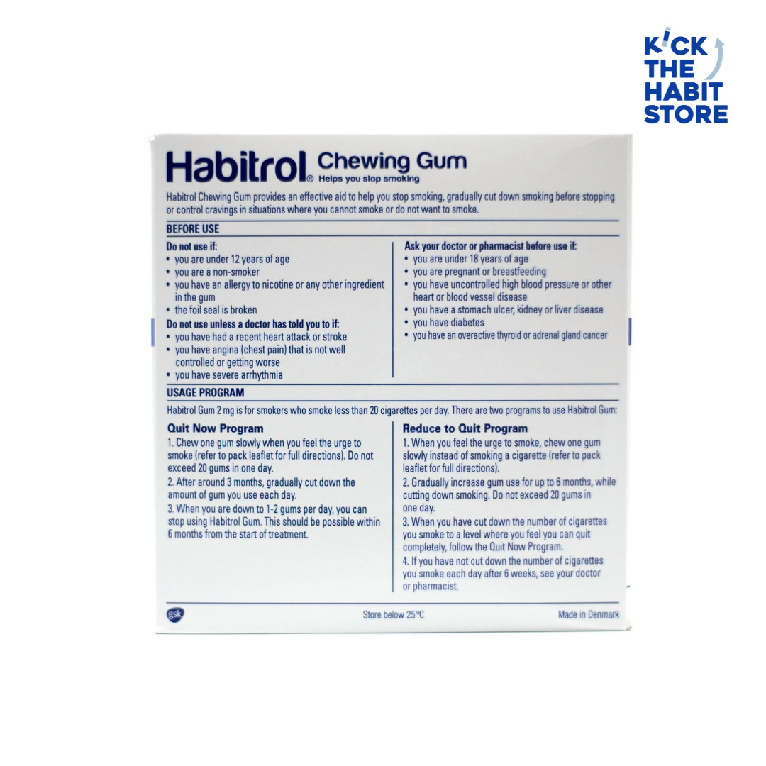 Habitrol Gum 2mg Fruit 2040 Pieces 10 Boxes x 204 pcs Sugar Free 2026 and up