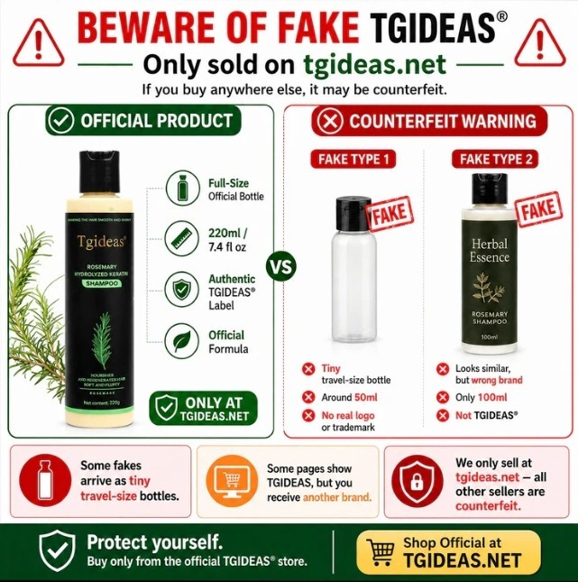 Tgideas Full Best Anti-Hair Loss Solutions Natural Hair growth Rosemary shampoo