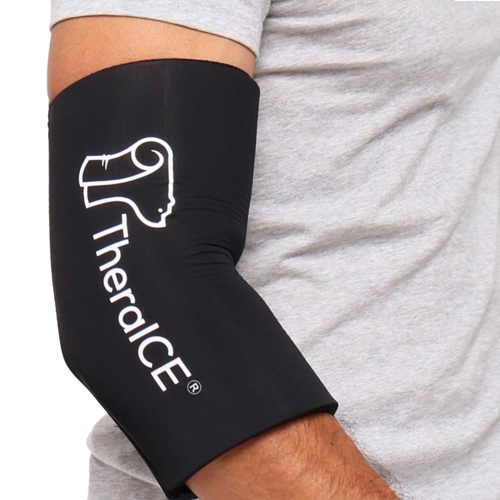 Elbow Ice Pack Compression Sleeve – Reusable Gel Cold Pack for Pain Relief, Tend