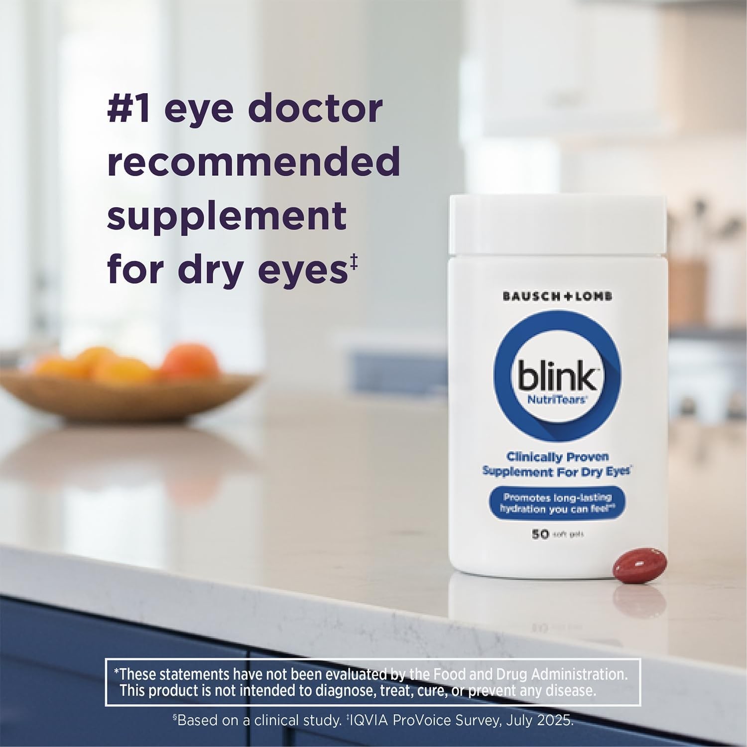 NutriTears Clinically Proven Supplement for Dry Eyes Eye Care Lutein 50 Softgels
