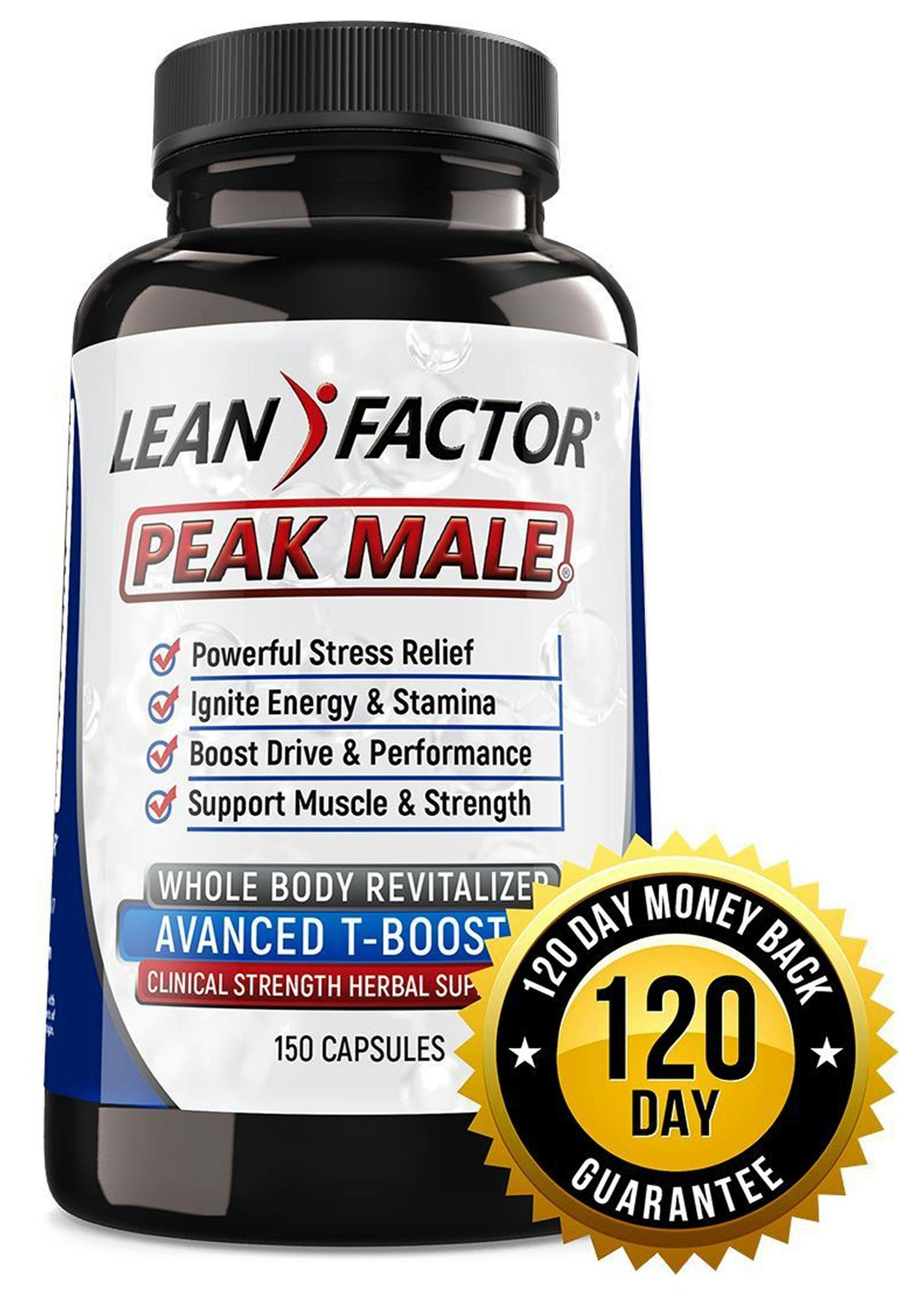 Peak Male Professional Strength Testosterone Booster – Money Back Guarantee