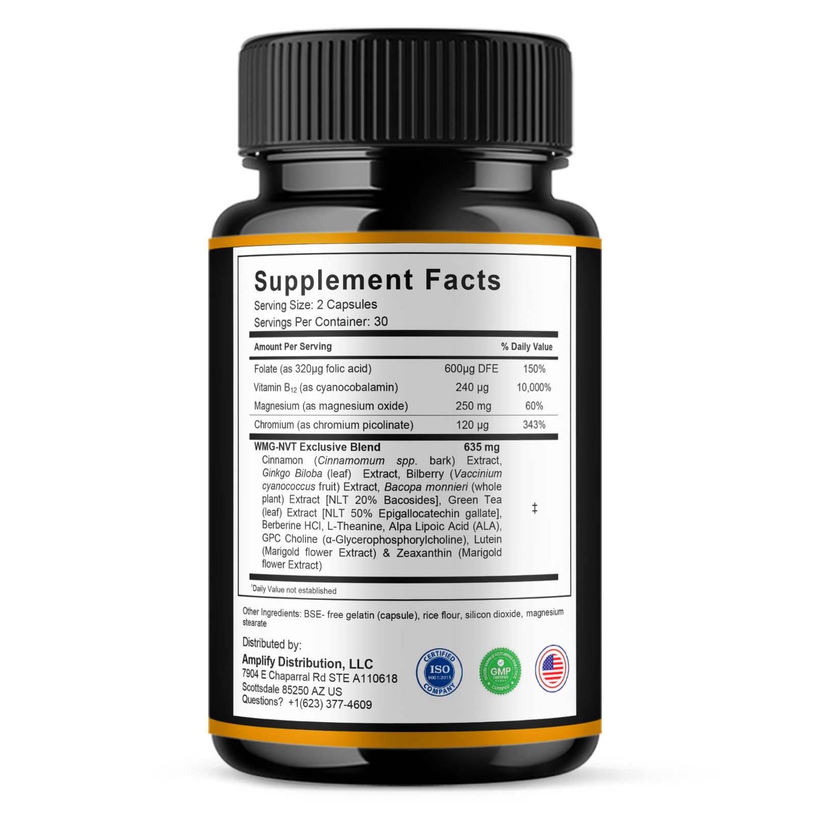 CogniHoney Advanced Capsules, Cogni Honey Cognitive Support (60 Capsules)