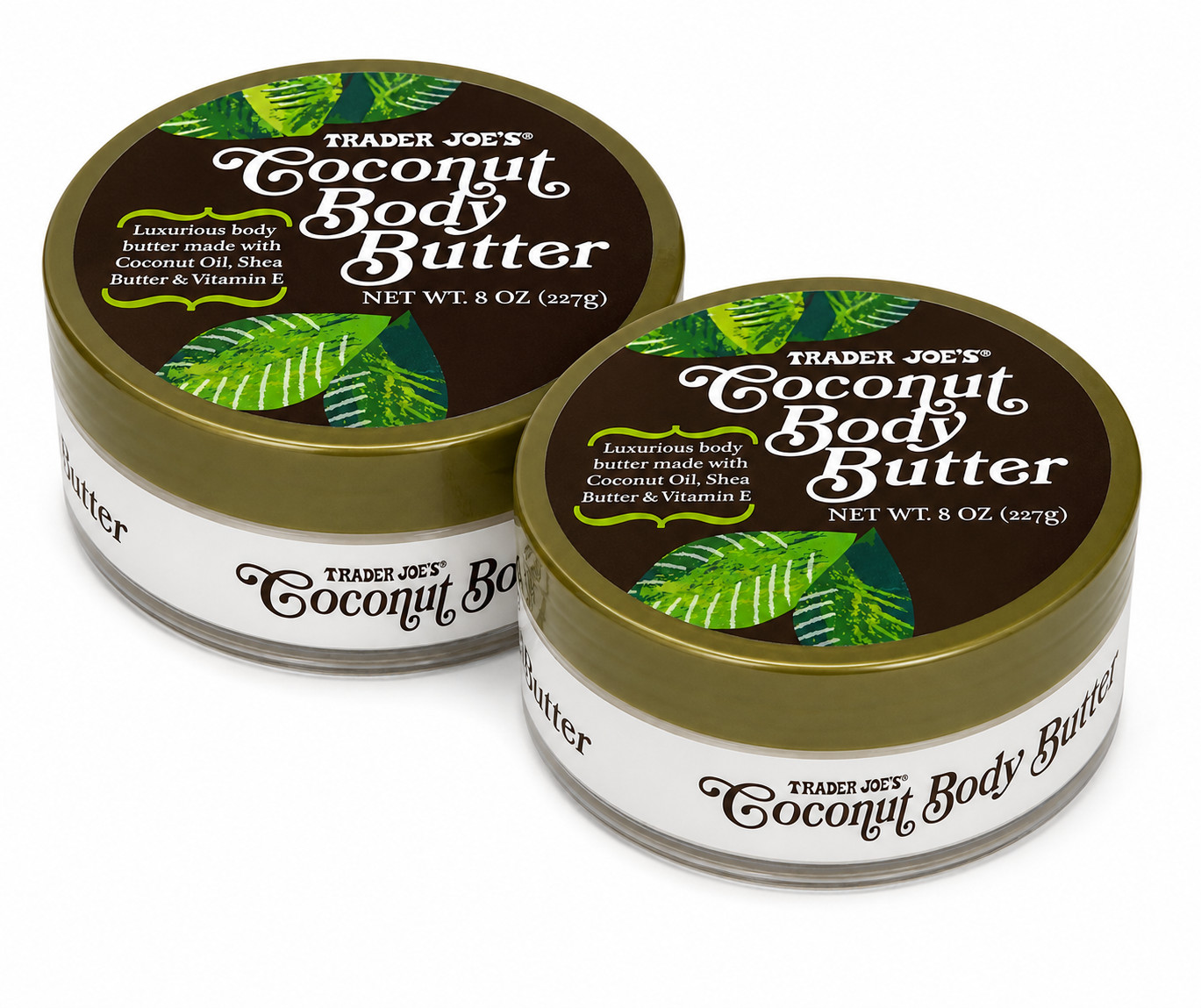 Trader Joe’s Coconut Body Butter – 8oz – (2 Pack)