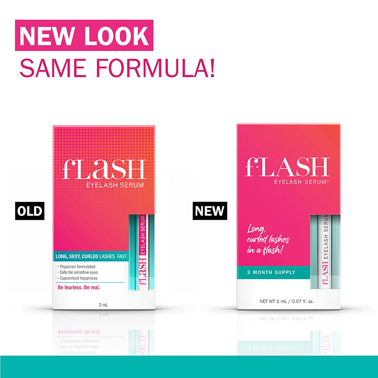 fLASH Eyelash Serum for Longer, Thicker and Curler Lashes