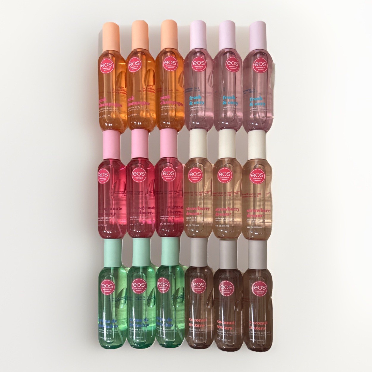 EOS Body Mist Variety Case / 18 Bottles / 6 Scents