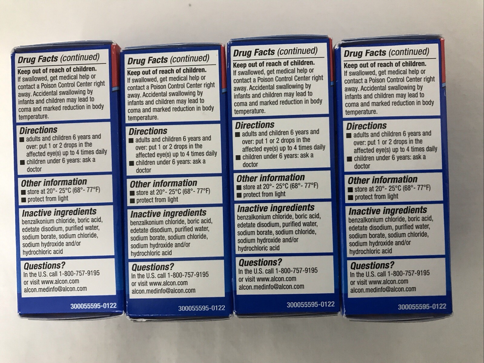 Exp 05/2027) 4 Boxes Naphcon A Eye Allergy Relief Drops 15 ml(0.5oz)