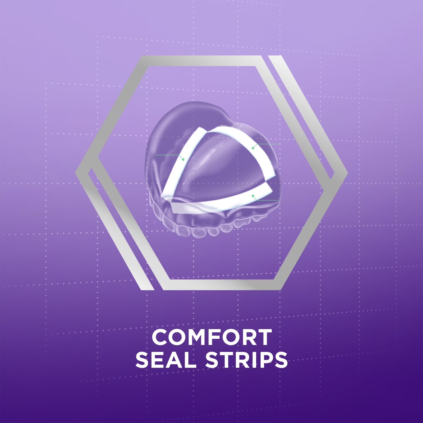 Super Poligrip Comfort Seal Denture Adhesive Strips 40 Strips