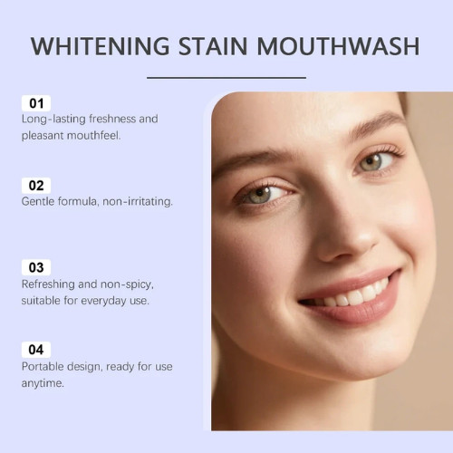 Hismile iD Stain Whitening Mouthwash, Peroxide Rinse, Gunk Removing Mouthwash