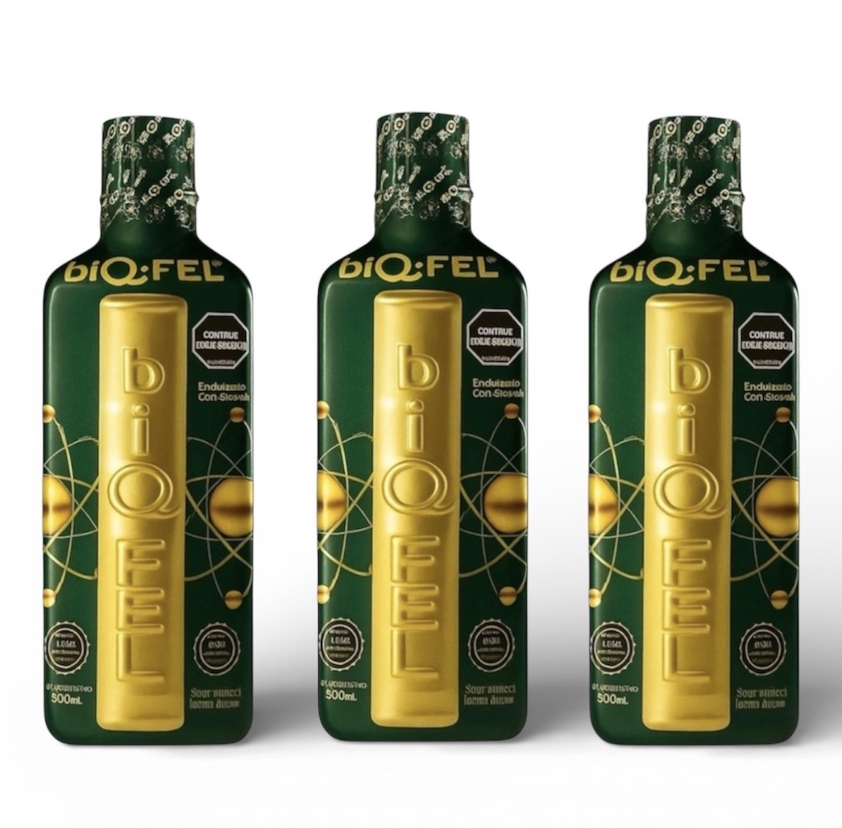 3 Bottles biQ500 ml Liquid Multivitamin Mint Flavor 500ml✅