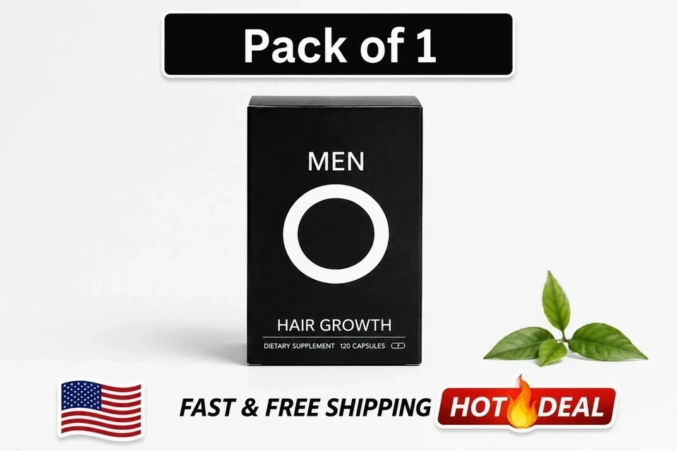 120 Capsules Men’s Hair Growth Supplements Exp 2027 Free & Fast Shipping In USA