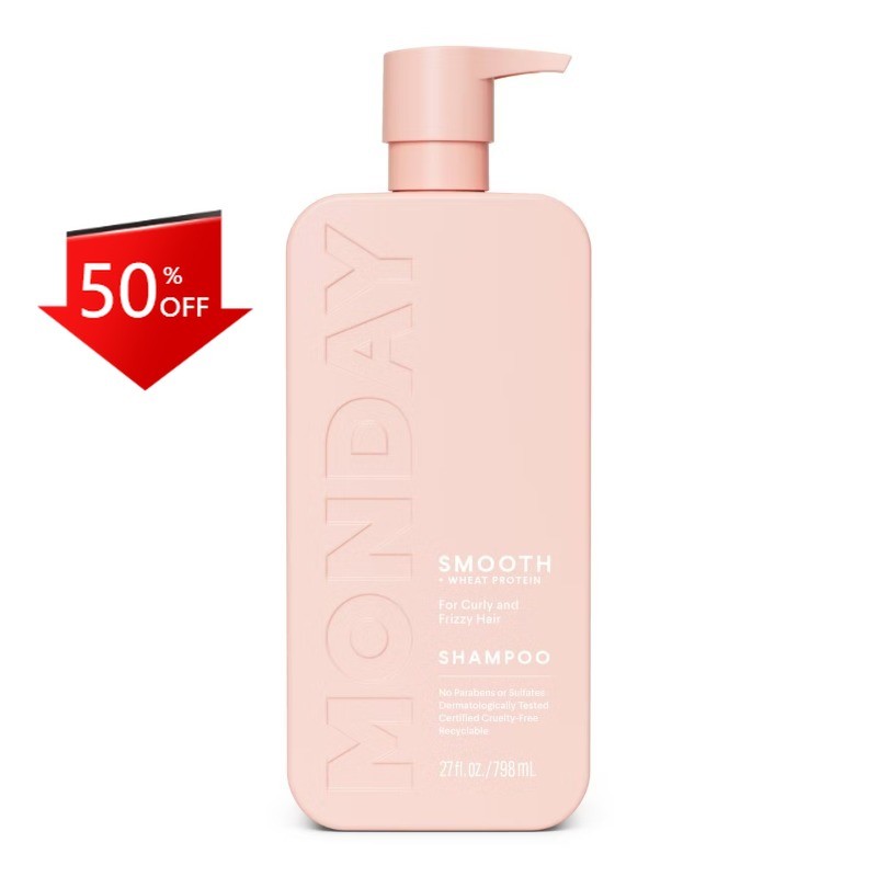 MONDAY Haircare SMOOTH Shampoo – 27 fl oz: For All Hair Types, Gardenia Scent
