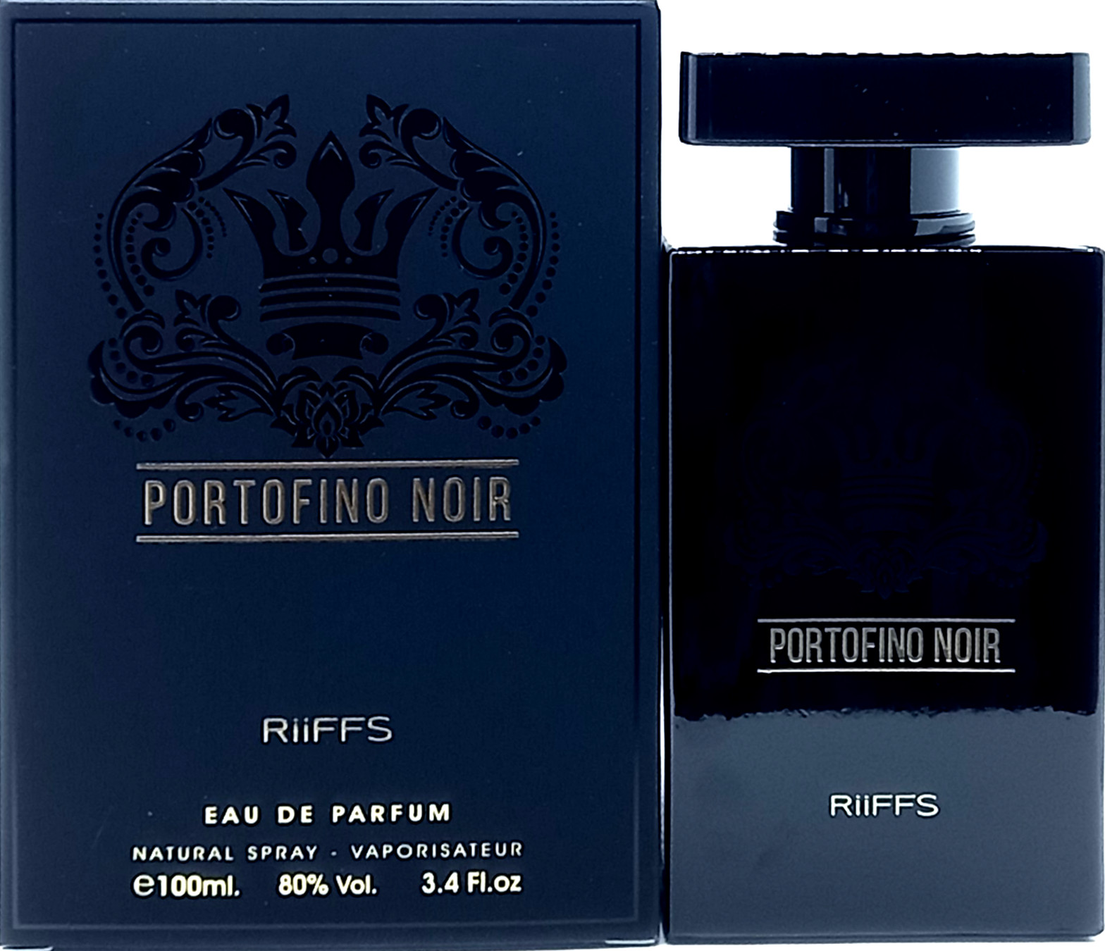 RIIFFS PORTOFINO NOIR EAU DE PARFUM SPRAY FOR MEN 3.4 Oz / 100 ml BRAND NEW!!!