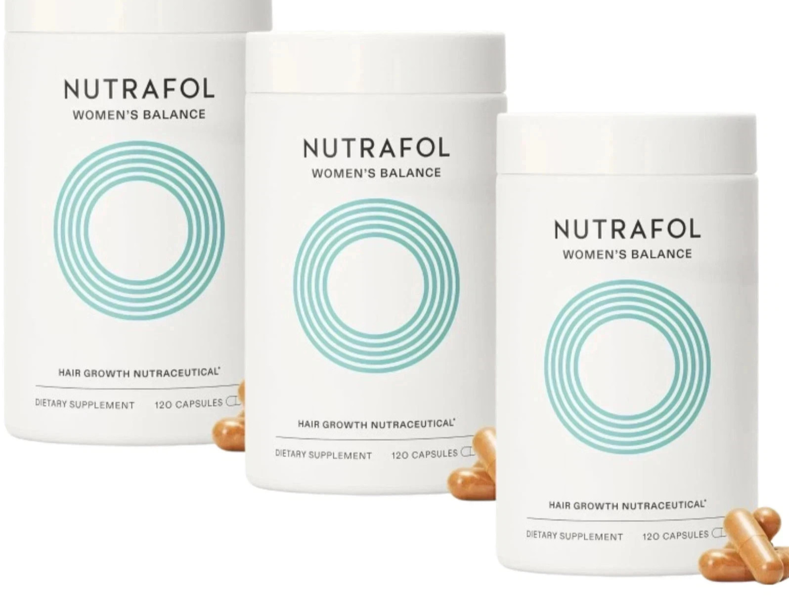 Pack of 3 Nutrafol Women’s Hair Growth Supplement 360 Caps – USA Fast Shipping