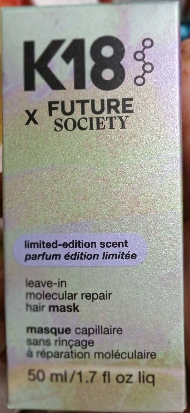 K18 x Future Society Leave-In Molecular Repair Hair Mask, 1.7 Oz. – Authentic