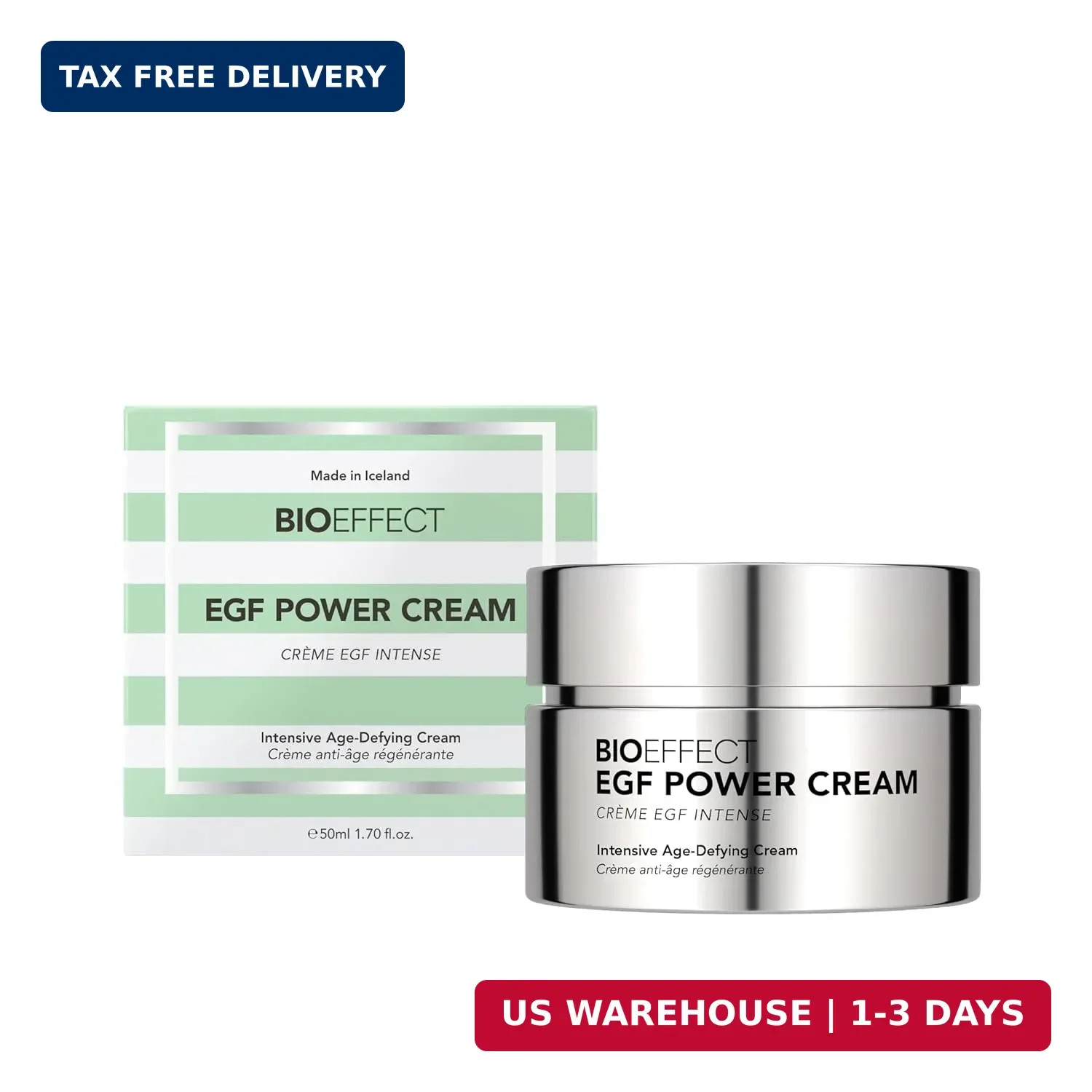 BIOEFFECT EGF Power Cream | Advanced Age-Defying Face & Neck Cream with Epiderma