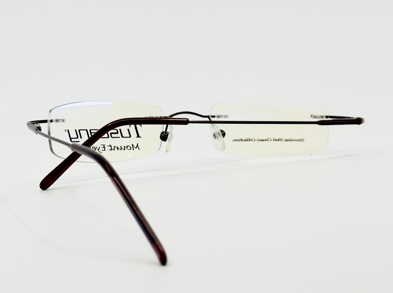 NEW TUSCANY MOUNT TUS B-02 Brown Bronze Rimless Eyeglasses N/A-19-140 B:N/A