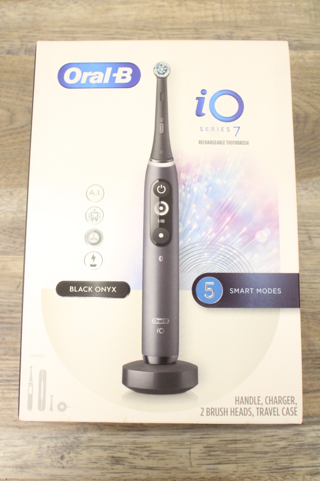 Oral-B iO Series 7 Rechargeable Electric Toothbrush – Black Onyx – New Sealed