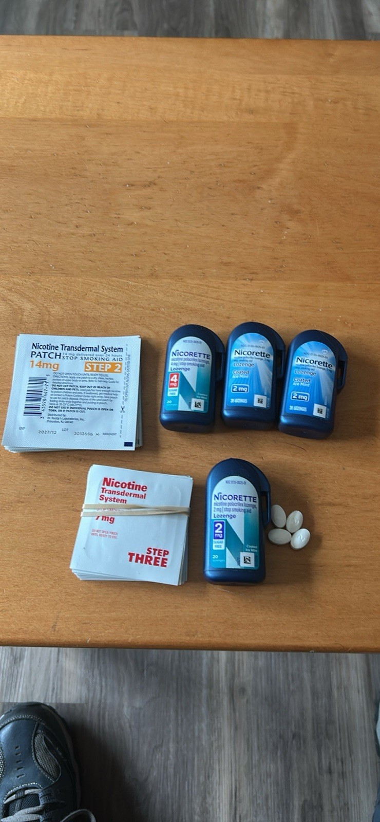 Quit smoking patches and lozenges collection nicotine smoking cessation