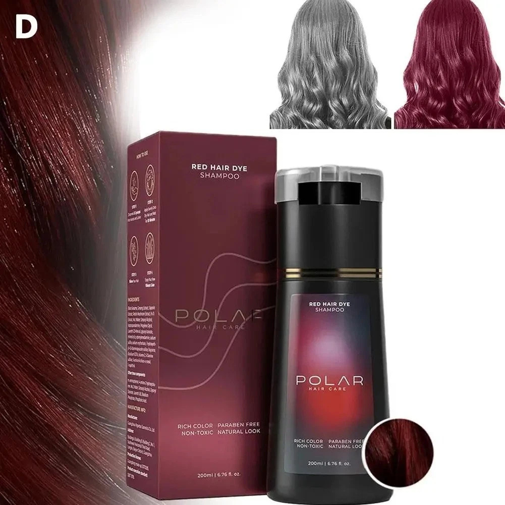 Polar-Hair Dye Shampoo Polar Hair Care, Hair Care Shampoo 200ML/6.7 OZ 3 Colors