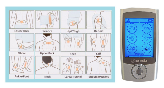 Tens Unit Muscle Stimulator Electric Pulse Massager Belt+Slipper Muscle Recover
