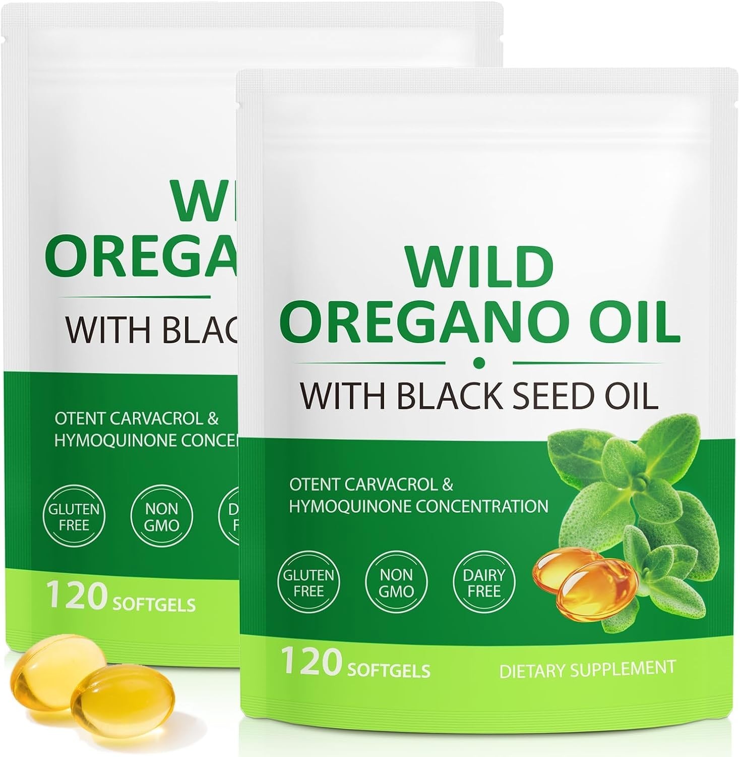 Resilia Oil Of Oregano With Black Seed Oil 6,000MG