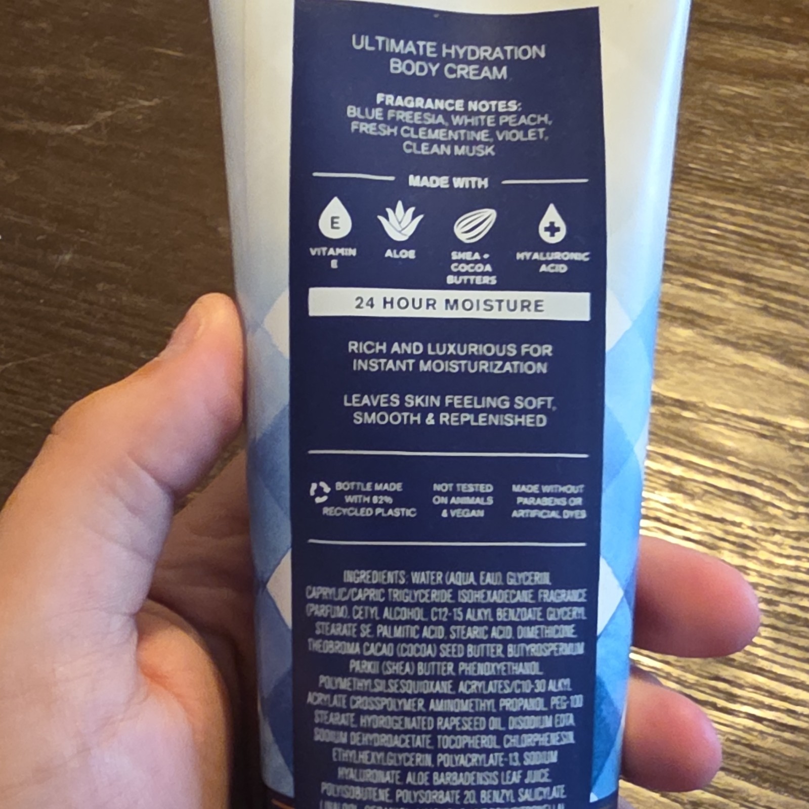 Bath & Body Works Gingham Hydrating Body Cream w/ Shea + HA, 24M PAO