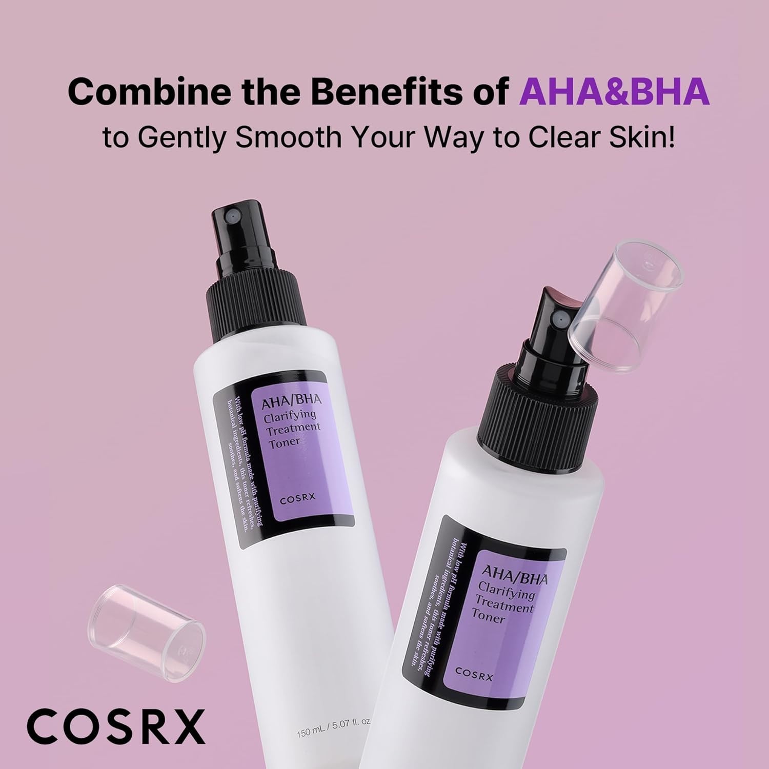 COSRX Treatment Toner, Facial Exfoliating Spray for Whiteheads, 5.07 fl.oz