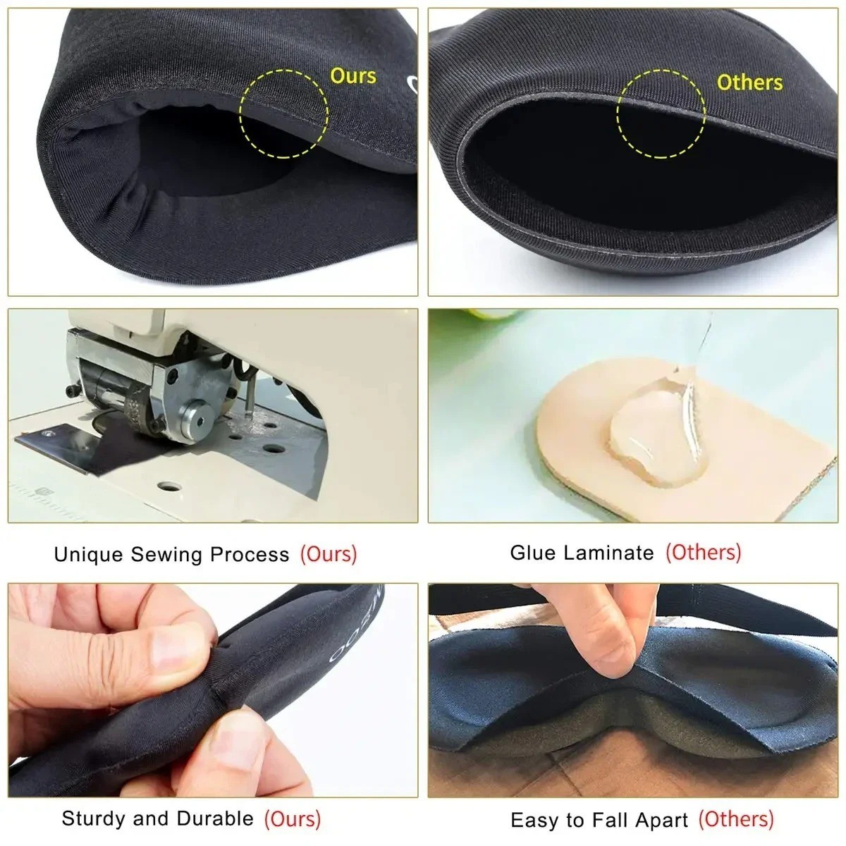 MZOO Luxury Sleep Eye Mask for Side Sleeper Men Women, Zero Eye Pressure 3D Mask