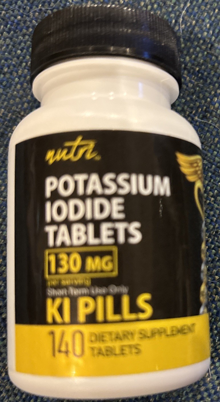 Nutri Potassium + Iodide Tablets 130 MG 140 Tablets Sealed Exp 09/2035