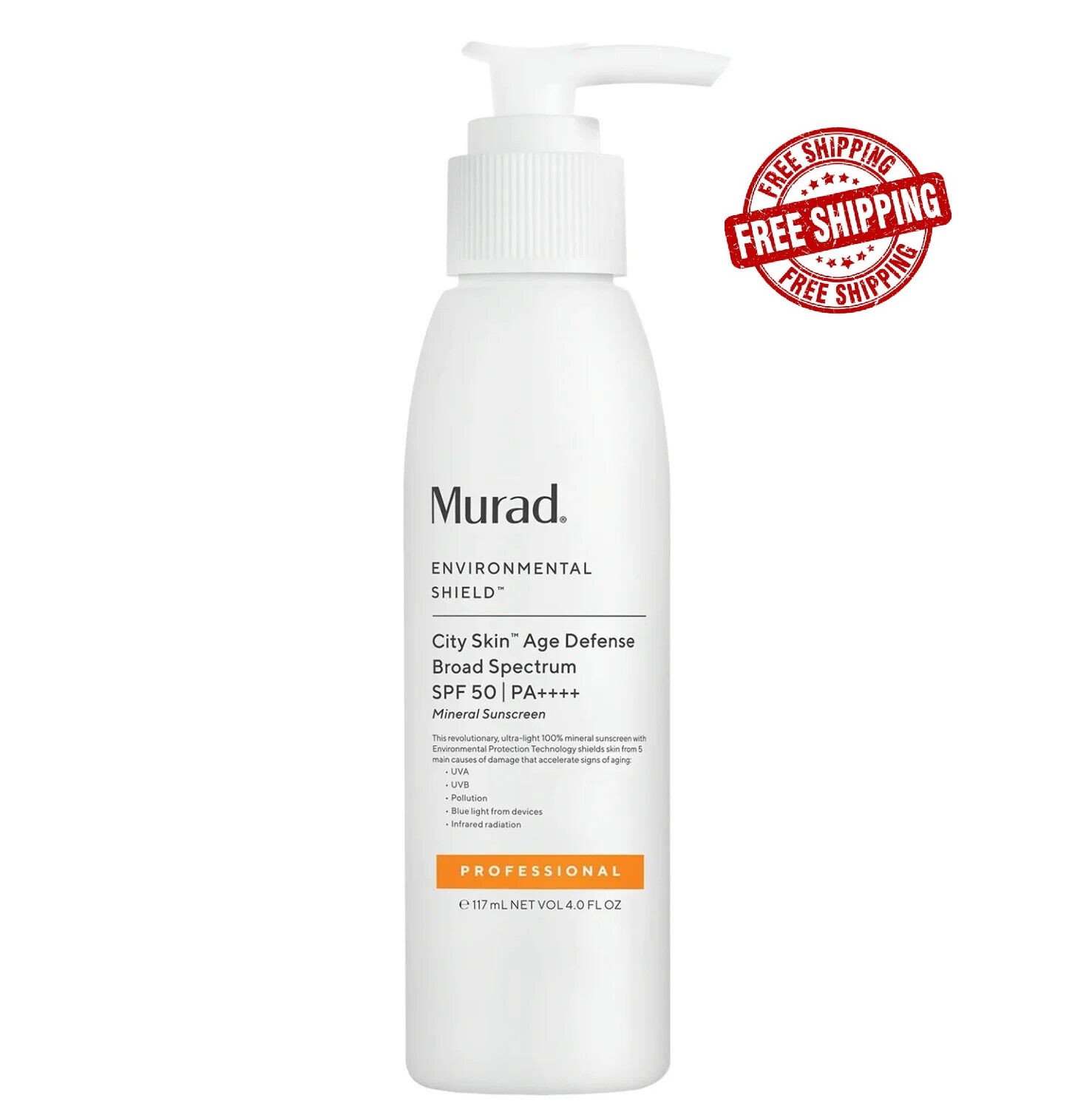 Murad Environmental Shield City Skin Age Defense SPF50 4oz /118ml EXP 07/2025