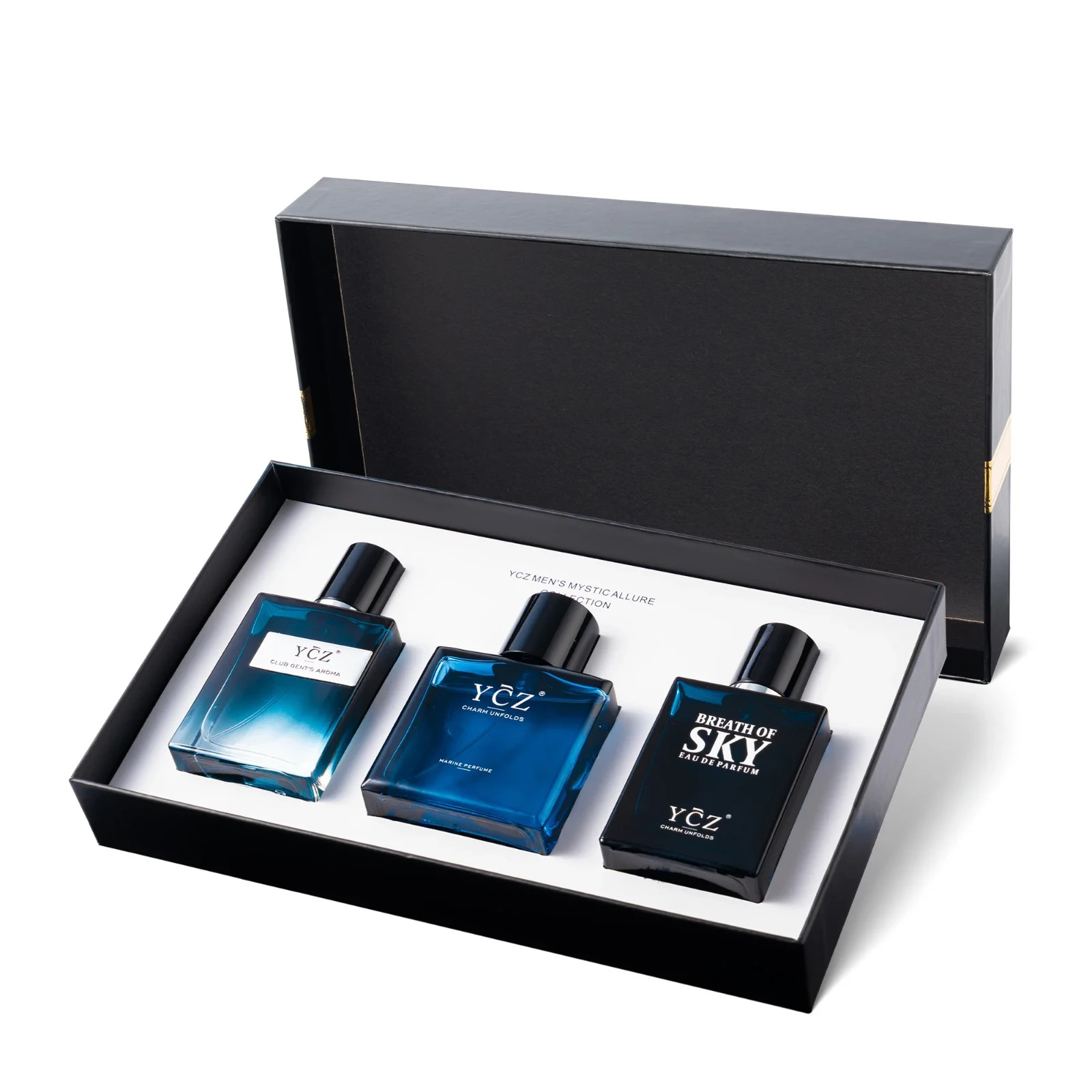 YCZ Men’s Mystic Allure Collection Fragrance Set 3 Bottles – NEW