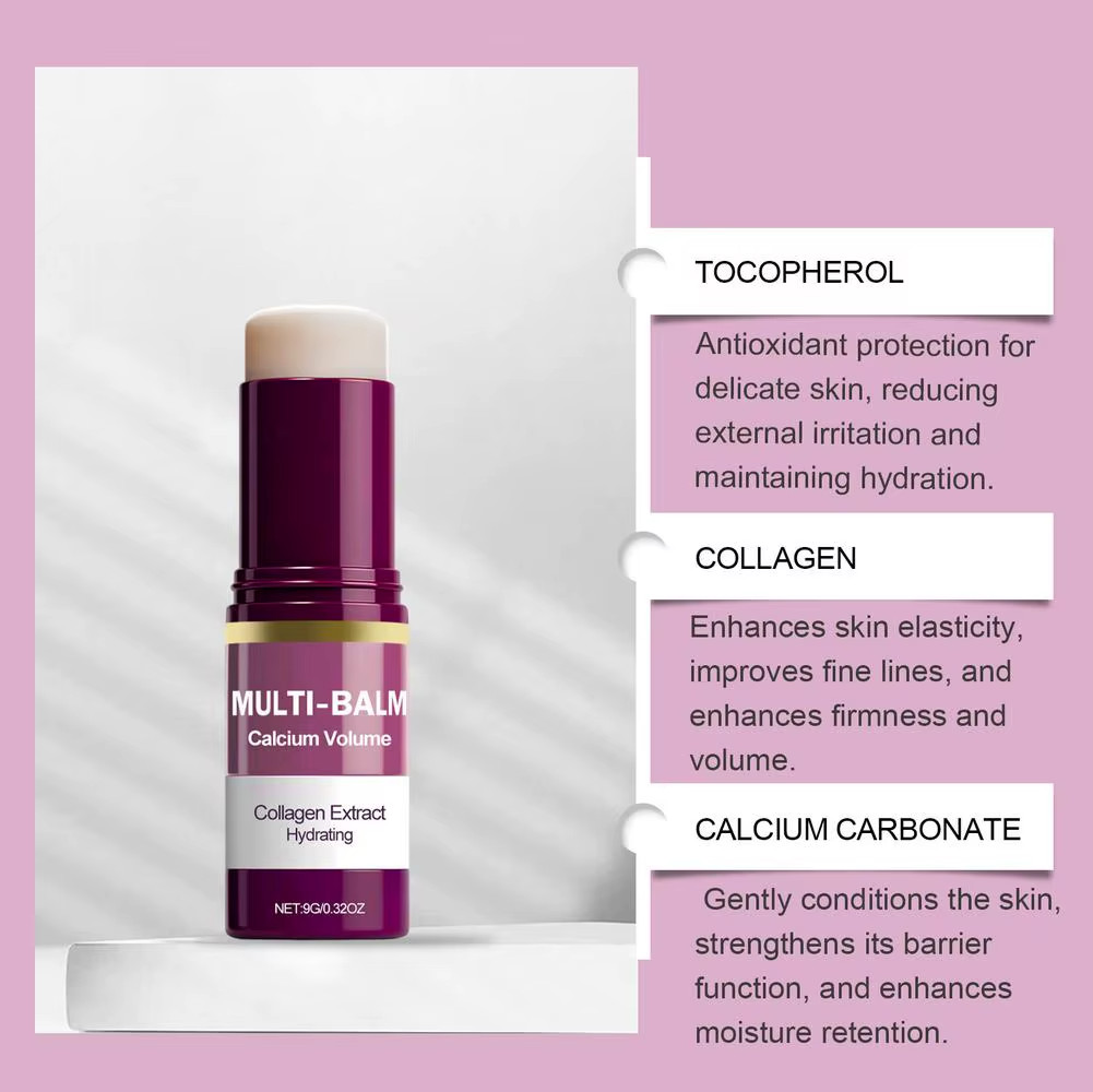 Multi- Balm Calcium Volume Collagen Extract Hydrating Moisturizing