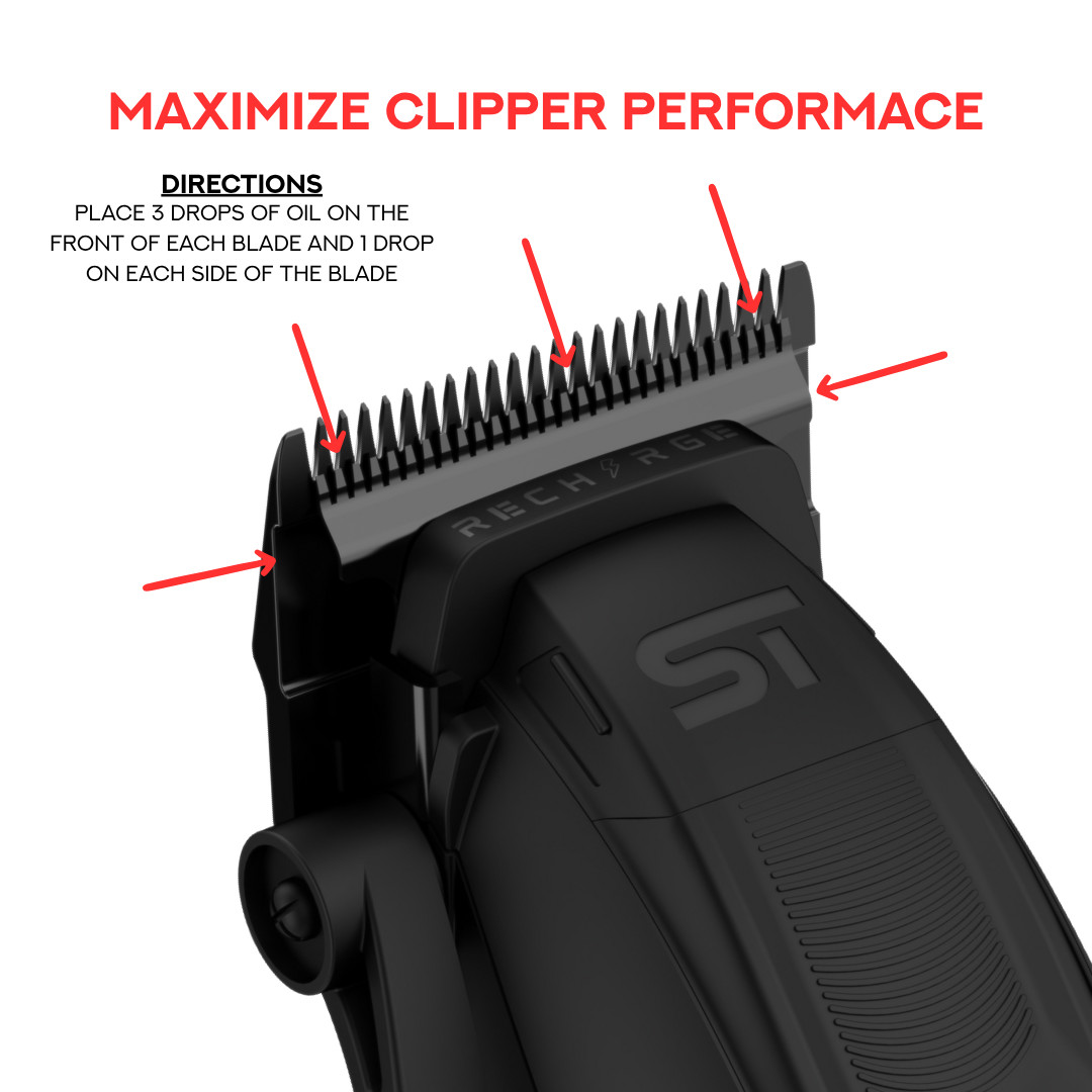 Hair Clipper Blade Oil by Supreme Trimmer for Lubricating Blades, 4FL OZ, STO710
