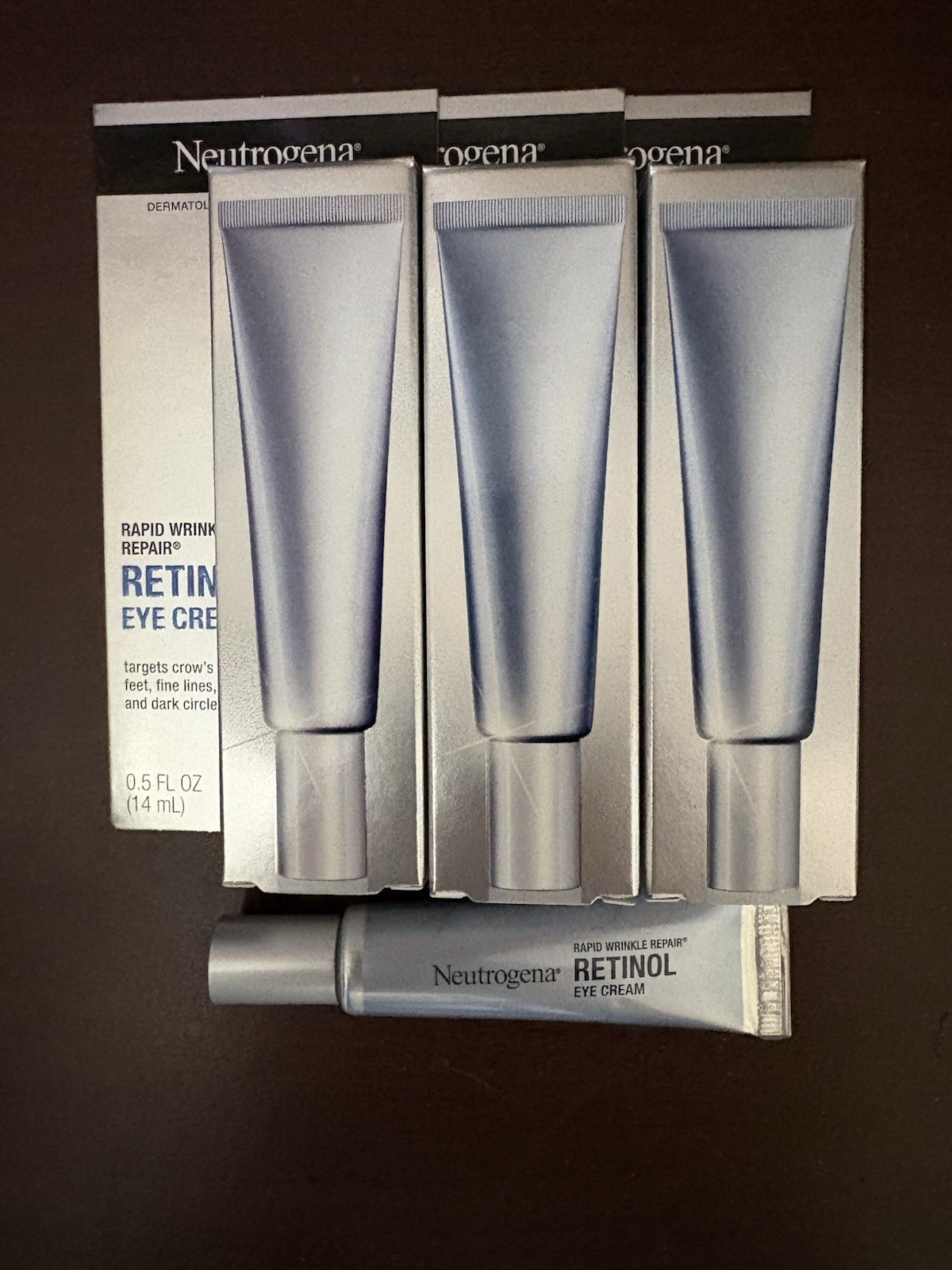 Neutrogena Rapid Wrinkle Repair Retinol Eye Cream 0.5 fl oz SET OF 3 TUBES