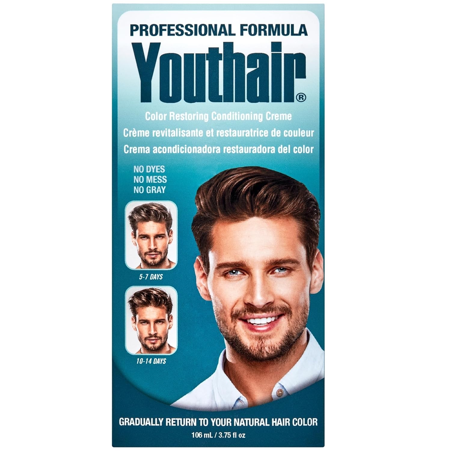 Youthair Crème – Hair Color Restoring Conditioning Formula for Gray Hair Coverag