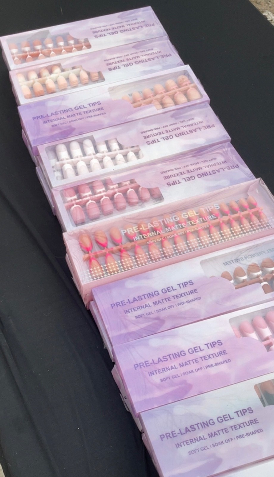 Beige White French Gel Tips 150pc