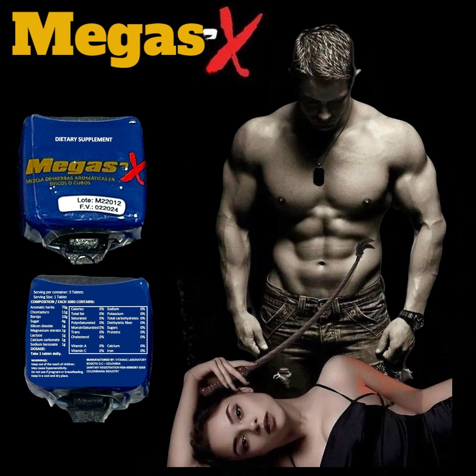 Megas’X Men’s Vigor & Vitality Men’s Health Supplement