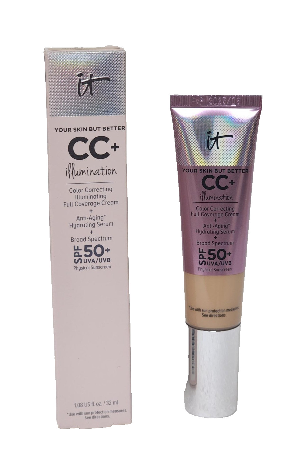 IT COSMETICS CC+ ILLUMINATION 1.08 oz NEUTRAL MEDIUM SPF 50+
